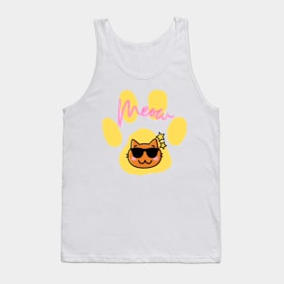 Cool Sunglasses Cat Tank Top